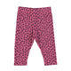 Newborn leggings | Strawberry w/ animal print