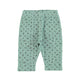 Newborn leggings | green w/ little flowers