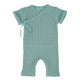 Newborn short sleeve babygrow| blue w/ little hearts