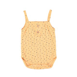 Newborn sleeveless body | peach w/ little stars