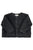 Paded jacket | Washed black w/ "rock star" print