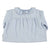 Peter pan collar blouse | Light blue chambray