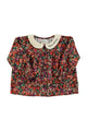 Peter pan collar blouse | Multicolor flowers