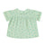 peter pan collar shirt | green stripes w/ little flowers