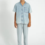 hawaiian shirt | blue light denim