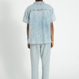 hawaiian shirt | blue light denim