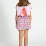 short skirt | lilac w/ cherries allover