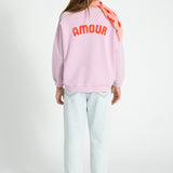 mom fit trousers | washed light blue denim