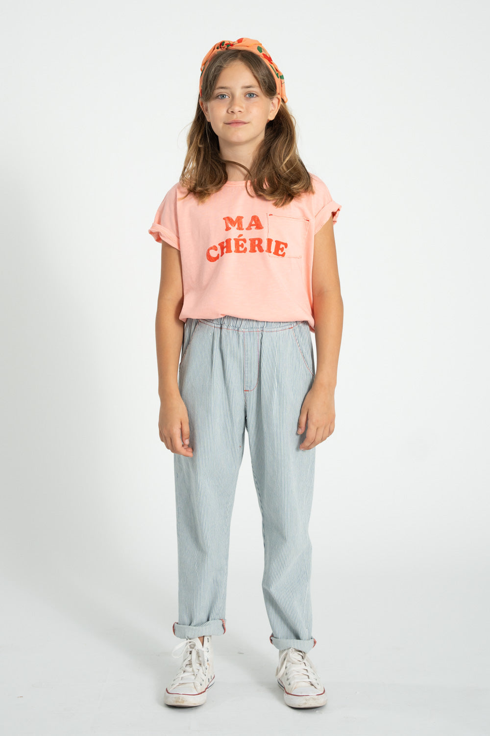 t-shirt | light pink w/ "ma chérie" print