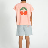 t-shirt | light pink w/ "ma chérie" print