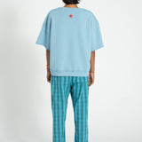 unisex trousers | blue & green checkered