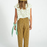 trousers | mustard animal print