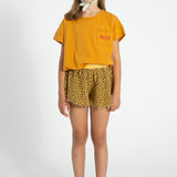 shorts | mustard animal print