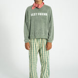unisex trousers | light yellow checkered