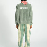 unisex trousers | light yellow checkered
