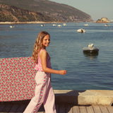 flare trousers | lilac