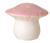 Large Mushroom Night Vintage Pink