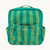 Gommu Striped Backpack - Green w/ Yellow Stripes