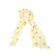 scrunchie | yellow stripes w/ little flowers