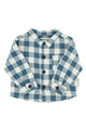 Baby Shirt | Blue & white checkered