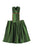 Short dress | Green w/ black stripes