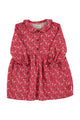 Short dress | Pink checkered w/ flowers
