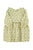 Short dress | Yellow checkered w/ flowers
