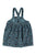 Short dress w/ straps | Blue w/ animal print
