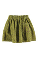 Short skirt | Khaki w/ black flowers