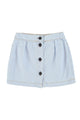 Short skirt | Light blue soft denim