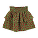 Short skirt | Olive green w/ red apples