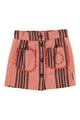 Short skirt | Pink w/ black stripes