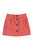 Short skirt | Raspberry w/ black flowers