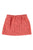 Short skirt | Raspberry w/ black flowers