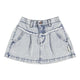 Short skirt | Washed light blue