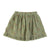 Short skirt w/ ruffles | Sage green w/ multicolor fishes