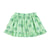 short skirt w/ ruffles | green w/ green trees