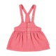 Short skirt w/ straps | Strawberry checkered