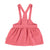 Short skirt w/ straps | Strawberry checkered