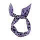 Silky bandana/scarf | Purple w/ animal print