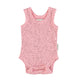 sleeveless bodysuit | pink  w/ black dots