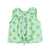 sleeveless shirt w/ collar | green w/ green trees