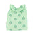baby sleeveless shirt w/ collar | green w/ green trees