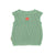 baby sleeveless top | green w/ "hot hot" print