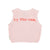 sleeveless top | light pink w/ lips print