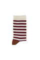 Socks | Eru & bordeaux stripes
