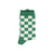 socks | ecru & green checkered