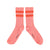socks | pink w/ orange stripes