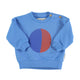 Baby sweatshirt | Blue w/ multicolor circle print