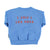 Baby sweatshirt | Blue w/ multicolor circle print